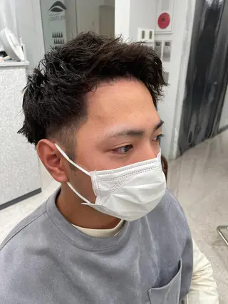 パーマ メンズ 京都河原町 メンズパーマ助川龍哉のヘアスタイル