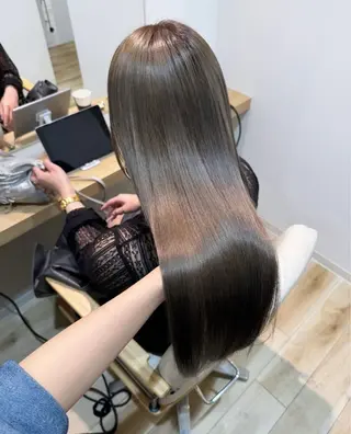 ロング カラー ヘアセット/レイヤー 赤み消し/はるかのヘアスタイル