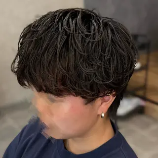 パーマ メンズ 楓🍁毛流れ /無造作のヘアスタイル