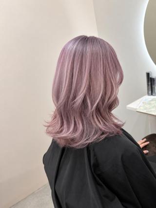 ミディアム カラー Cecil hair なんば店のヘアスタイル