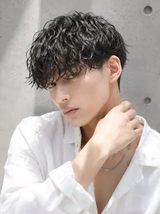 ショート パーマ メンズ 田村和範/似合わせ カラー/髪質改善のヘアスタイル