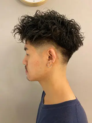 メンズ unopulir 景山 凌のヘアスタイル