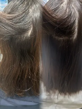 セミロング くろだ かなのヘアスタイル