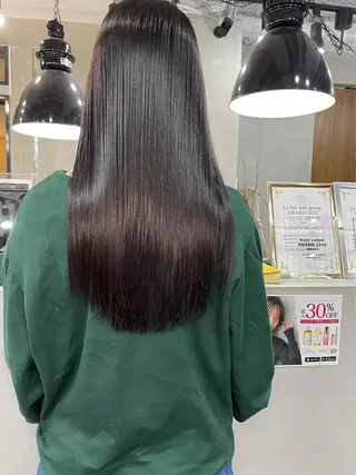 ロング 的場 渉のヘアスタイル