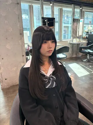 ロング カラー ハイトーン 横浜💞ミオのヘアスタイル
