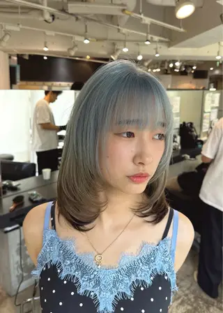 カラー 🌈レイヤーカット/ ハイトーン🌈タクマのヘアスタイル