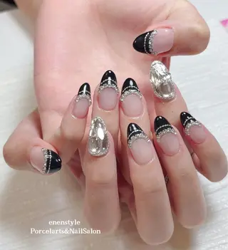 ミディアム ネイル 🐾enen style 🐾のネイルデザイン