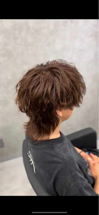 ミディアム カラー メンズ メンズウルフ特化🐺 🔥長山耕大🔥のヘアスタイル