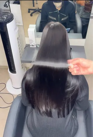 ロング カラー ヘアアレンジ 新宿 /髪質改善/ レイヤー/ヒュウガのヘアスタイル