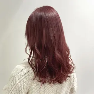 セミロング カラー エフェクトブリーチ 🌟前澤啓太朗のヘアスタイル