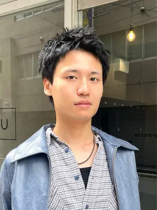 ショート パーマ メンズ ✂︎メンズ特化船橋 パーマ優希のヘアスタイル