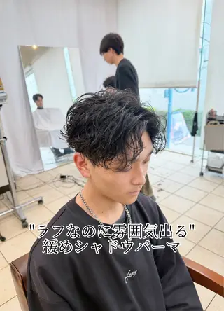 ショート パーマ スパイキーショート/ メンズパーマ/関内涼のヘアスタイル