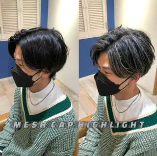 ショート カラー メンズ 【髪質改善/透明感】 上野 聖斗のヘアスタイル