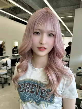 カラー 伊藤七奈/名古屋/ ハイトーン/ブリーチのヘアスタイル