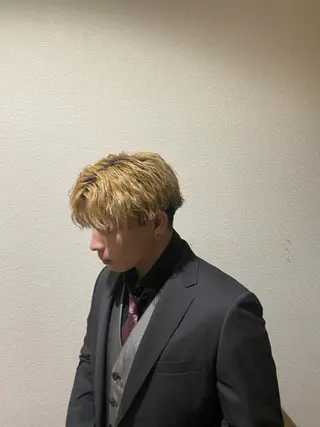 カラー メンズ ルプラボウ 沖  大雅のヘアスタイル