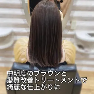 ロング カラー KON｜ごまかさない 艶。酸熱×精密カットのヘアスタイル
