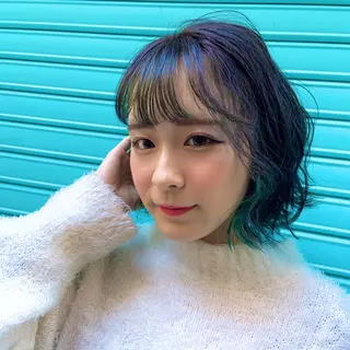 ショート 韓国✖️網紅🖤 パーマYURIYAのヘアスタイル
