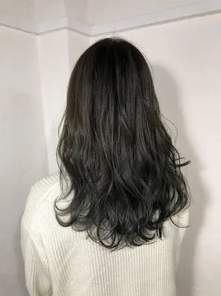 ミディアム ナチュラルカラー＆ /パーマAKIR‎Aのヘアスタイル