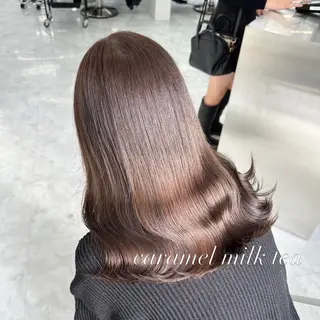 セミロング カラー ヘアアレンジ 🧸ミルクティー特化 🧸MASAKIのヘアスタイル