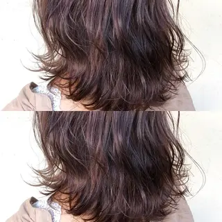 ミディアム カラー 艶髪育成サロン 京橋 shinのヘアスタイル