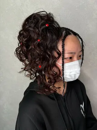 セミロング エクステ*美髪サロン KR2S河内長野店長のヘアスタイル