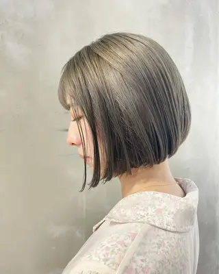 ミディアム カラー ハッシュカット/ハイ トーン/HIROKIのヘアスタイル