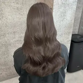 セミロング カラー グレージュ🐰透明感 カラー🫧akihoのヘアスタイル
