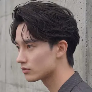パーマ メンズ 安部 真弘のヘアスタイル