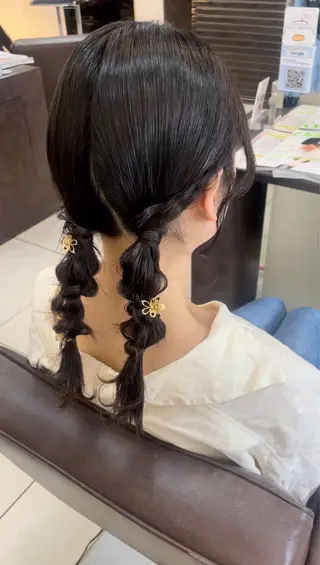 ヘアアレンジ 🤎韓国ヘア ベージュ まゆか🤎のヘアスタイル
