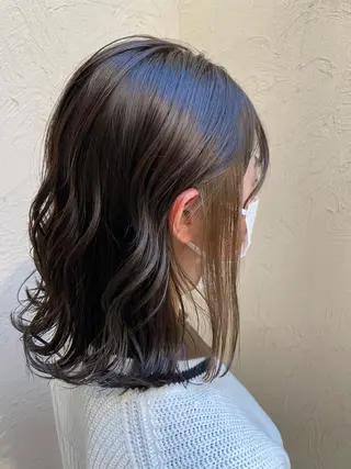 ミディアム 熊崎 樹のヘアスタイル