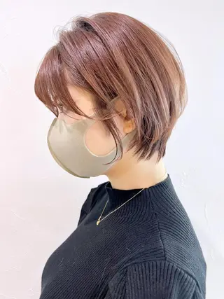 ショート カラー パーマ ヘアアレンジ ITbyALBUM 松戸のヘアスタイル
