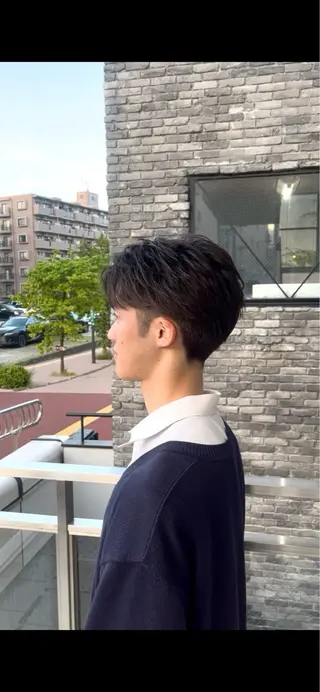 ショート メンズ 颯/波巻き/ウルフ /カットモデル募集のヘアスタイル