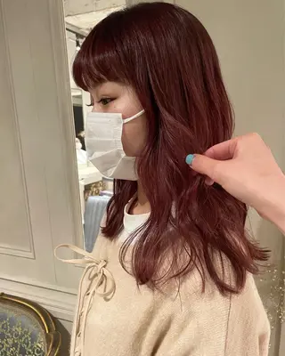 ロング カラー yajima Moemiのヘアスタイル