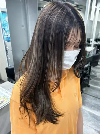 ロング ブリーチ🐰インナー ♡ハイライト♡綾🐰のヘアスタイル