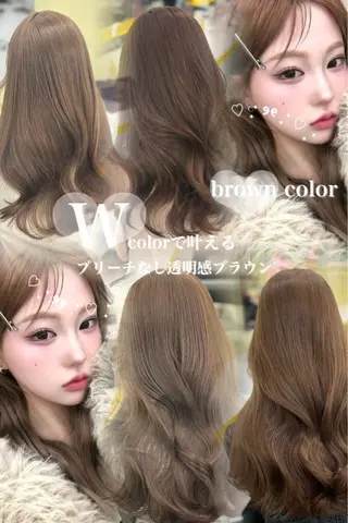 ロング カラー ︎💕︎rinka/ 韓国レイヤー🥣💕のヘアスタイル