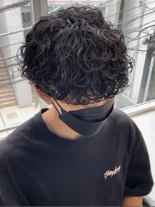 ショート パーマ メンズ SENTA✨メンズ パーマ✨fifth栄のヘアスタイル