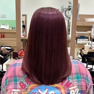 セミロング カラー 鈴木かのん/縮毛矯正 /ミニモ限定クーポンのヘアスタイル