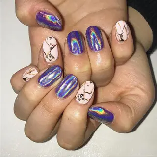 ネイル 渋谷／チップ長さ出し 👑アプレgel-xのネイルデザイン