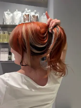 セミロング カラー 菜々🦖新宿 men's特化のヘアスタイル