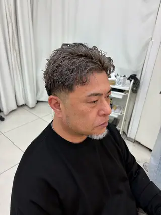 カラー パーマ メンズ keany錦糸町 ハセベユウのヘアスタイル