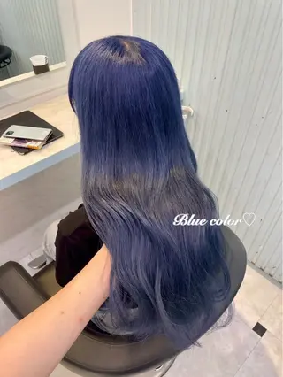 セミロング カラー 韓国系ハイトーン🎀 Nanami🫧のヘアスタイル