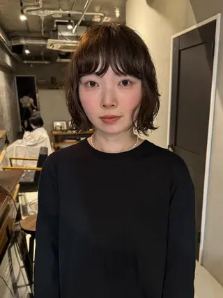 ミディアム カラー パーマ 🧼柴田 健太郎🧼のヘアスタイル