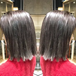 ミディアム カラー パーマ ヘアアレンジ キッズ ネイル マツエク・マツパ サロンドミルク 渋谷高比良のヘアスタイル