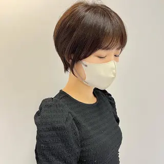 ショート 縮毛矯正 特化アツシのヘアスタイル