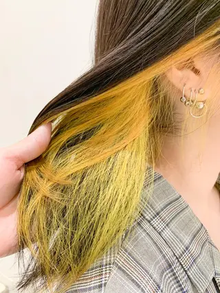 ミディアム 🍀ケアブリーチ カラー🍀坂井のヘアスタイル