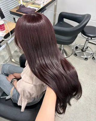 ロング miku/ラベンダー 透明感カラー🪻❤︎のヘアスタイル