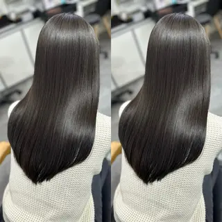 ロング 髪質改善🩵縮毛矯正 代々木/木下のヘアスタイル