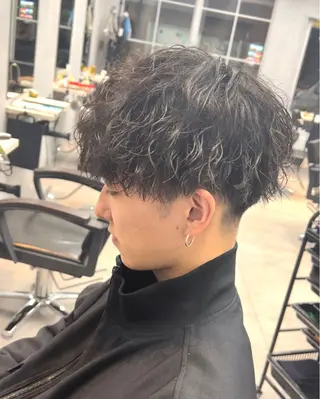 ショート パーマ メンズ 🦩パーマン🦩佐藤 航太のヘアスタイル