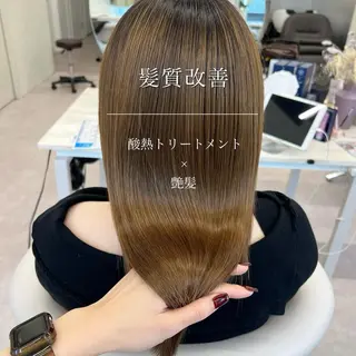 ロング 美髪矯正/シークレッ トハイライト🤍りさのヘアスタイル