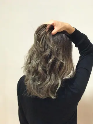 ミディアム YOFAhair芦屋 峰★カラーリストのヘアスタイル